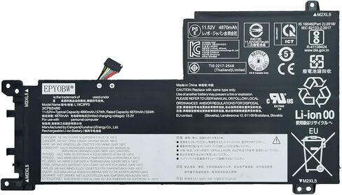 01AV433 01AV432 01AV434 Laptop Battery 51Wh 3340mAh 4-Cell 15.28V Compatible with Lenovo ThinkPad Yoga 370 / ThinkPad X380 Yoga Series SB10K97590 SB10K97589 SB10K97591 in Saudi Arabia