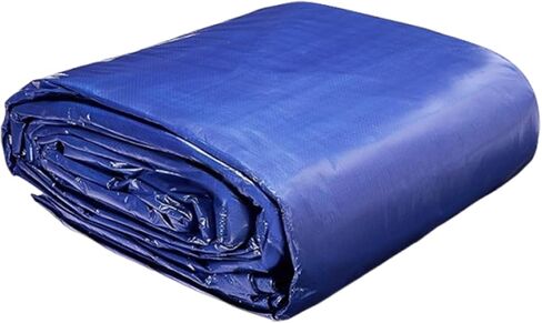 قماش القنب المقاوم للماء شديد التحمل، مقاس 20 × 40 قدمًا، وسمك 16 مل، فضي وأسود، قماش القنب الكبير للتخييم، والبناء، والتسقيف، والأقمشة شديدة التحمل مقاومة للماء للحماية في الهواء الطلق in Kuwait