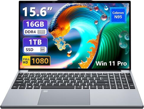 2025 17.3 Inch Laptop, 16GB DDR4 512GB SSD Gaming Laptop, Celeron N150 (4C/4T, Up to 3.6GHz) Laptop Computer, WiFi 5 BT 4.2, Backlit Keyboard, 6Hr Battery, USB 3.0, HDMI, Win 11 Pro Business Laptop in Kuwait