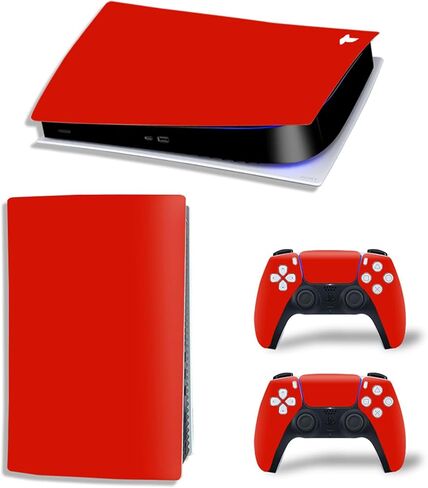 ملصق جلدي متوافق مع وحدة التحكم PS5 ، غطاء غلاف صائق فينيل الواقي لوحدة التحكم في الإصدار الرقمي (رمادي) in Kuwait
