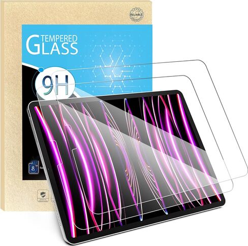 Screen Protector for iPad 9.7 inch,2 Packs Tempered Glass Protector for ipad Pro 9.7“ 2016, ipad 9.7“ 2017 2018,iPad Air 2 Air 1, Scratch Resistant, High Sensitivity in Saudi Arabia