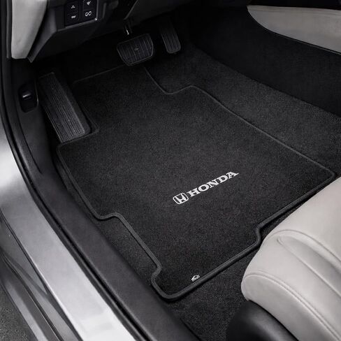 Lloyd Mats Custom-Fit Carpeted Floor Mats Premium Luxury Car Floor Liners for Honda Accord Sedan 2013-2017 - Honda H and Word Combo Logo (Black, 2PC - Fronts) in Saudi Arabia