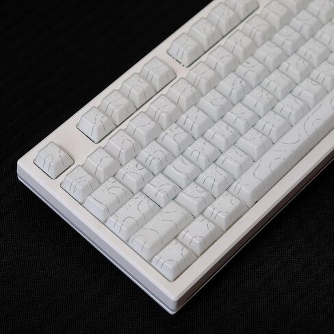 134 مفاتيح PBT Doubleshot Keycaps ملف تعريف الكرز تألق من خلال مفاتيح الطوبوغرافية مجموعة ملائمة ل 61/64/87/104/108 لوحة مفاتيح Cherry MX in Saudi Arabia