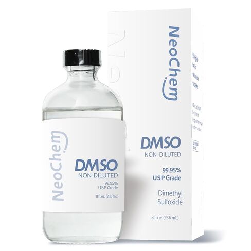 ثنائي ميثيل سلفوكسيد (DMSO) سائل نقي بنسبة 99.95% |8 أونصة. DMSO فارما الصف غير المخفف | غير مخفف وعديم الرائحة، موجود في زجاجة زجاجية فاخرة in Kuwait