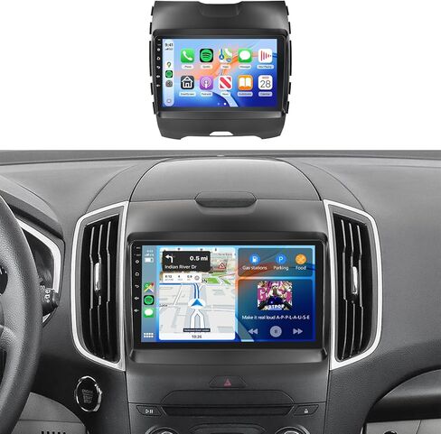 8Core 4GB+64GB 5/6Ghz WiFi Radio for Ford Edge 2016 2017 2018 2019 2020 Car Stereo Android 13 Snapdragon Processor 9 Inch 1280x720 IPS Touchscreen Carplay/Android Auto GPS FM/RDS SWC Camera in Saudi Arabia