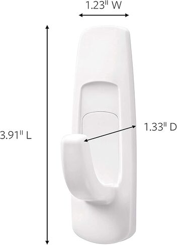 Command Broom and Mop Grippers Wall Hook, Damage Free Hanging Wall Mount Broom and Mop Holder, No Tools Household Cleaning Organizer for Living Spaces, 6 Hangers and 16 Command Strips in Saudi Arabia