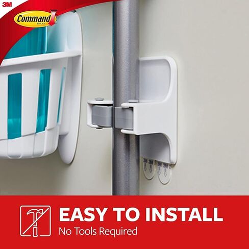Command Broom and Mop Grippers Wall Hook, Damage Free Hanging Wall Mount Broom and Mop Holder, No Tools Household Cleaning Organizer for Living Spaces, 6 Hangers and 16 Command Strips in Saudi Arabia