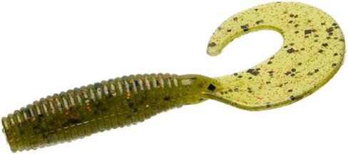 Zoom Bait Fat Albert Grub Bait Bait of 10 (Green Pumpkin Red ، 5 inch) in Kuwait