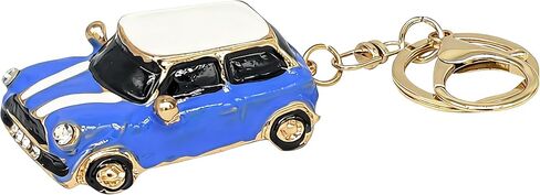 Mini Car Model Keychain Bag Charms Metal Cute Rhinestone 3D Car Accessories Key Chain Ring Gifts for Men Women in Kuwait