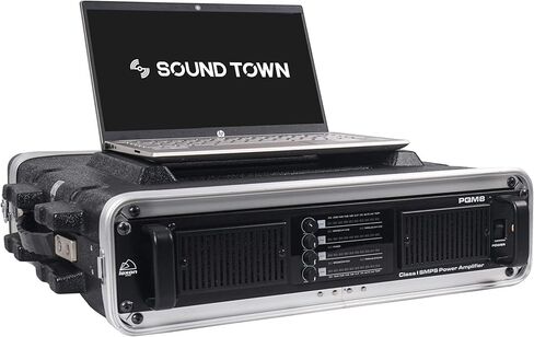 Sound Town Lightweight 8u Pa DJ Rack/Road Case مع مساحة رف 7U ، بناء ABS ، عمق ، مقبض قابل للسحب ، عجلات ومزالج شاقة (STRC-A8UT) in Saudi Arabia