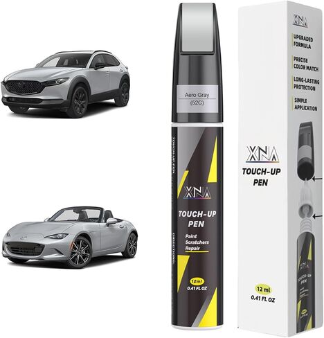 XNA Jet Black Mica(41W) لطلاء Mazda Touch Up، مزيل خدوش السيارة لإصلاح النكات والرقائق، طقم إصلاح خدوش السيارة 2 في 1 سريع وسهل الإصلاح مع مطابقة الألوان تمامًا in Kuwait