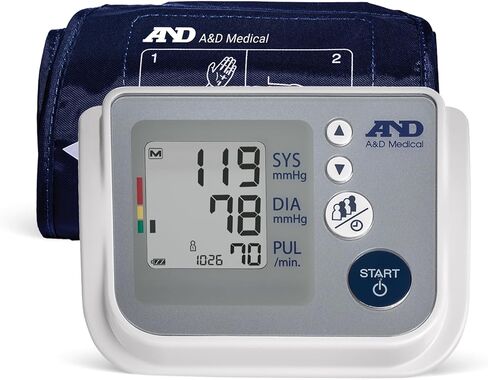 A&D Medical Multi-User Blood Pressure Monitor for Home Use UA-767FAC – Wide Range Cuff (8.6-16.5" / 22-42cm), Easy to Use, Adult Upper Arm, 60 Readings Per User (4 Users), AC Adapter, FSA/HSA Eligible in Saudi Arabia