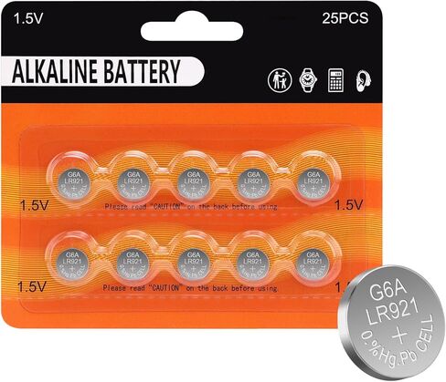 LR1130 AG10 Battery 25 Pack, SG10 389 189 390 LR54 1.5V Long-Lasting Alkaline Button Cell Batteries in Kuwait