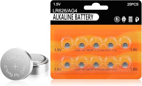 LR1130 AG10 Battery 25 Pack ، SG10 389 189 390 LR54 1.5V بطاريات زر القلوية طويلة الأمد in Kuwait