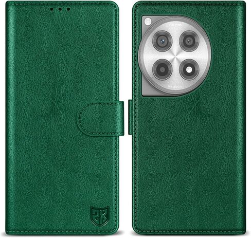 ZZXX for OnePlus 12 Wallet Case مع [RFID LOCKING] فتحة بطاقة Kickstand إغلاق مغناطيسي جلدي فليب ، طية علبة الهاتف الواقية لـ OnePlus 12 Case Wallet (Black-6.82 Inch) in Kuwait