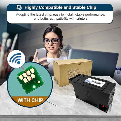 صندوق الصيانة C9345 المعاد تصنيعه للطابعة ET-8550 ET-16600 ET-5850 WF-7840 ET-5800 ET-16650 ET-8500 WF-7820 ET-5880 WF-7310 ST-C8000 ST-C8090 in Saudi Arabia