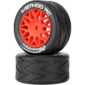 METHOD RC 8mm Hex Velociter On-Road Tires for Losi 1/12 naca Yellow Wheels Upgrades Part (2pcs Glued) in Saudi Arabia