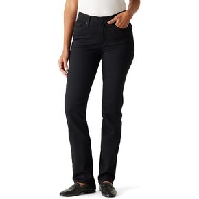 Levi Strauss Signature Women's Modern Straight Jeans Mid-Rise Stretch Denim (Standard and Plus), (New) Byron Bay, 8 Regular in Kuwait