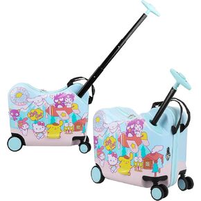 Bioworld Hello Kitty Character Face Pink Ride-On Luggage in Kuwait