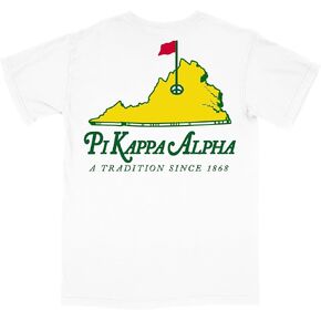 Pi Kappa Alpha Pike Fraternity Golf Comfort Colors Pocket Shirt in Saudi Arabia