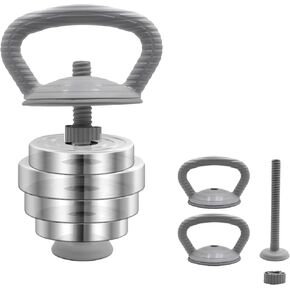 PHOEROS Adjustable Dumbbell Set - 44/66/88 LBS weights set, Dumbbell Barbell 3 in 1, Steel Dumbbells Pair with Connecting Rod for Adults Women Men Fitness Workout, Home Gym Exercise Training Equipment in Saudi Arabia