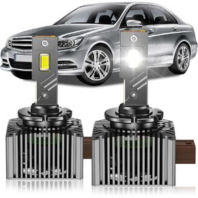 D1S HID Bulbs Fit for 2007-2014 Cadillac Escalade ESV EXT High&Low Beam, 24000LM 6000K Cool White, Plug and Play, Pack of 2 in Kuwait