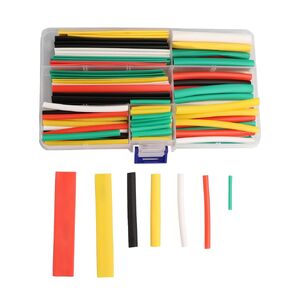 280 pcs 2: 1 مجموعة أدوات أنابيب تقليص الحرارة -غلاف تقلص الدرجة ، أنابيب تقلص الحرارة الصناعية 8 أحجام ، مثبط للهب للسيارات/البحرية/الإلكترونيات مع حالة التخزين in Kuwait