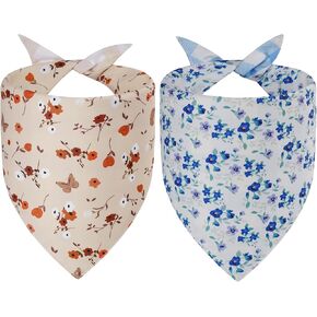 Fall Dog Bandanas Large 3pcs ، 6 نمط وشاح لعيد الشكر للصبي والفتاة ، يترك اليقطين زهور المثلث عكس المريلة للحيوانات الأليفة الجرو in Kuwait