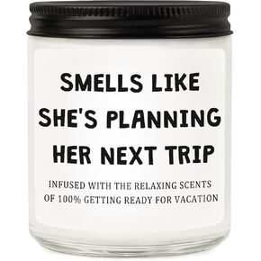 هدايا شكرًا لك للمضيفة للنساء، هدية تقدير مضحكة للأصدقاء والأم والمعلمة وزملاء العمل والممرضة والموظف والرئيس - شموع معطرة باللافندر in Kuwait