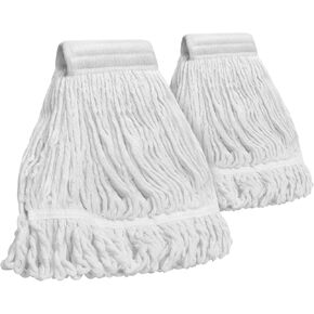 MOP التجاري لتنظيف الأرضيات - MOPS الرطب الجاف للخدمة الشاقة مع مقبض طويل 58 '' لصفح خشب البلاط فينيل - رأس القطن القابل لإعادة الاستخدام لمطعم Dorm الصناعي للمرآب in Kuwait