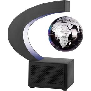 الكرة الأرضية العائمة ، كرات جغرافية مغناطيسية مع مصابيح LED ، غزل المكتب الدوران يدور للأطفال والرجال والعائلة (الأزرق) in Kuwait