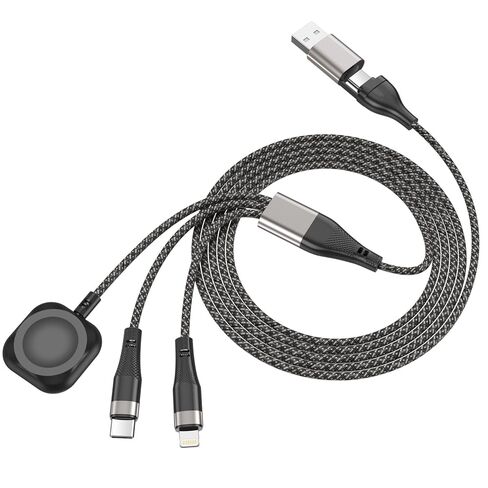3 in 2 USB C Cable for Apple Watch Charger & iPhone 16/Galaxy - Fast Charging Multi Cable | 2FT Portable Travel Essentials (Compatible iWatch Ultra/SE/10-1, iPhone 11-16, S23-S25) in Saudi Arabia