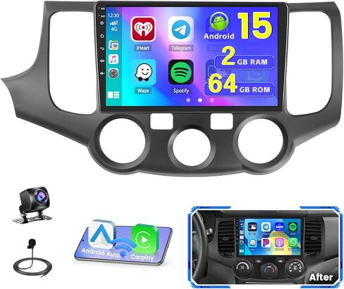 [2+64g] Stereo Hikity Car لـ Kia Magentis/Optima 2005 2006 2007 مع Carplay Android Auto 9 in Saudi Arabia