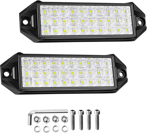 4 Inch LED Fog Lights, 10Pcs 12V 24V Square LED Work Light, 126W Spot Flood Combo Beam Off Road Waterproof Light Pods for Truck Tractor ATV UTV RV RZR Boat Pickup Golf Cart Trailer in Kuwait