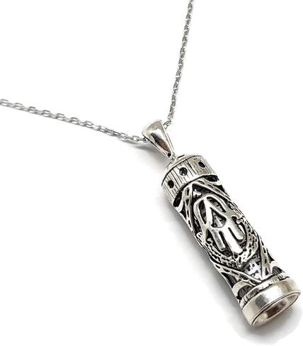 MYSTIC JEWELS by Dalia - 925 Sterling Silver Designed for Star of David Mezuzah with Silver Chain in Kuwait