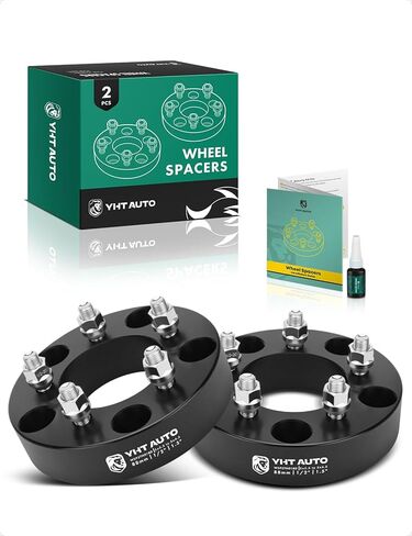 YHTAUTO 5x5.5 to 5x4.5 Wheel Adapters 1.5 inch Fits Ram 1500 1994-2001 & Ford F-150 Bronco 1992-1996, E-150 Econoline 1992-2006, 5 Lug Forged Tire Adapters 1/2"-20 & 12.9 Studs, 88mm Center Bore, 4PCS in Saudi Arabia