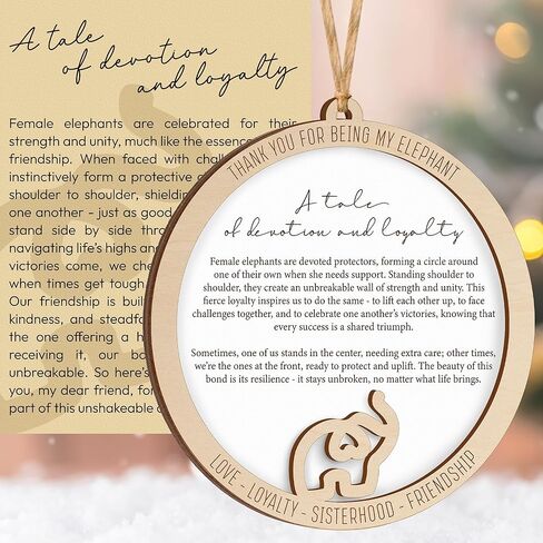 2D Flat Friendships Ornament 2025, Best Friends Christmas Ornaments for Tree Decorations, Gift for Best Friend Woman, Friendship Gifts, White Elephant Gifts for Women, Long Distance in Kuwait