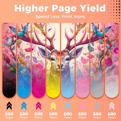 خراطيش حبر LC203 متوافقة مع MS DEER لـ Brother LC 203 XL LC203XL LC201 لـ MFC-J480DW MFC-J485DW MFC-J880DW MFC-J4620DW MFC-J4420DW (10 عبوات، 4 أسود 2 سماوي 2 أرجواني 2 أصفر) in Kuwait