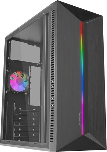 حالة ألعاب MC100 ATX ، مروحة FRGB 9 سم ، تهوية Confect-Cools ، Black in Kuwait