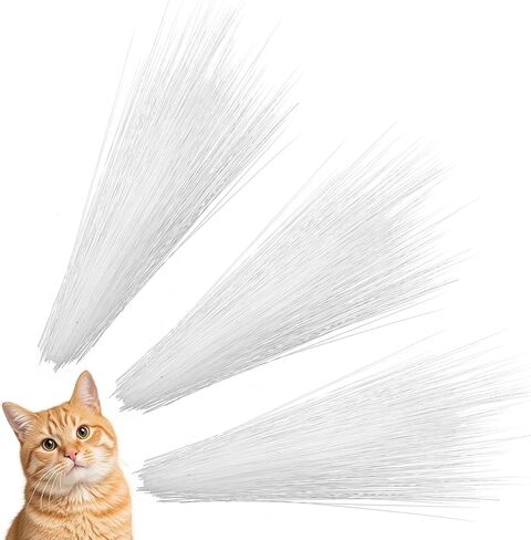 IANFAN 900 Pcs Cat Whiskers, 3 Inch Simulated Animal Whiskers for Crafts, Plastic Cat Whisker for Face & Needle Felting, Supplies for Stuffed Animals, Muppets (White + Brown + Black) in Saudi Arabia