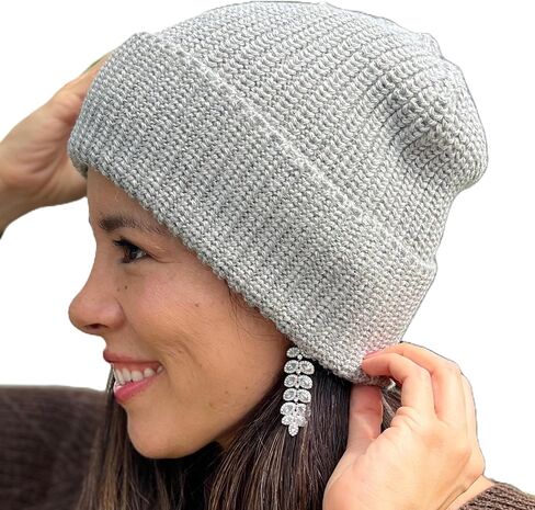 قبعة صغيرة من الألبكة للأطفال 100% - قبعة متماسكة بغرز إنجليزية للرجال والنساء، مصنوعة يدويًا، قبعة شتوية بأساور ناعمة، قبعة صغيرة للجنسين in Kuwait