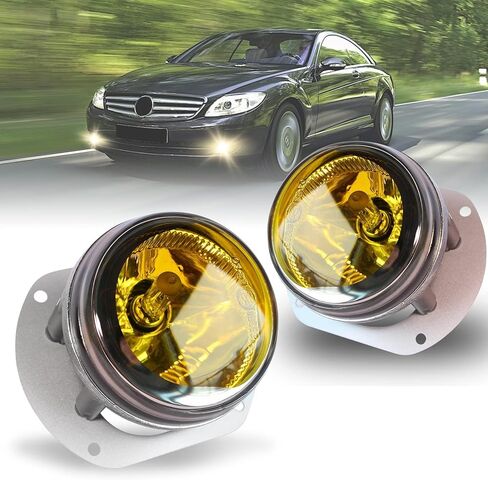 Fog Lights for Mercedes Benz C250 C300 C350 CL550 CL600 CLK350 ML320 ML450 ML550 R350 SLK300 SLK350 C63 CL63 CL65 CLK55 CLK63 ML63 SL63 SL65 SLK55 AMG, W204 W216 C209 1 pair (Clear Lens) in Kuwait
