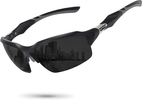 نظارات شمسية رياضية مستقطبة للرجال يلفون حوالي نصف إطار لركوب الدراجات الصيد يركض نظارات الشمس فوق الأشعة فوق البنفسجية الحماية in Kuwait