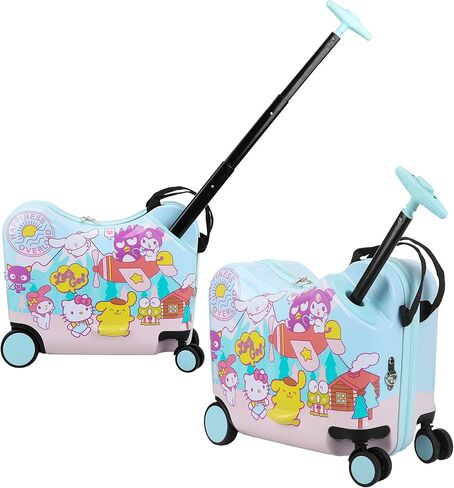 Bioworld Hello Kitty Character Face Pink Ride-On Luggage in Saudi Arabia
