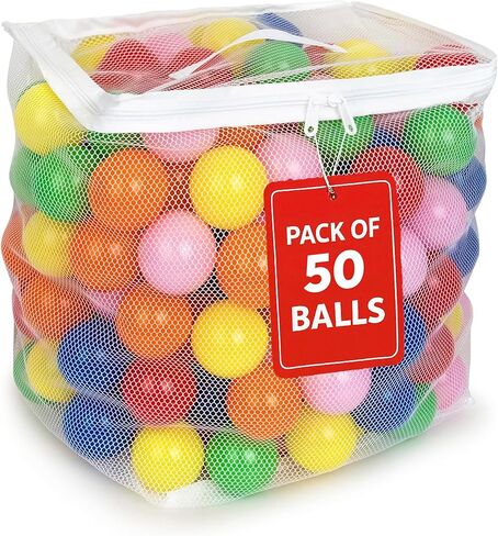 Play Balls for Ball Pit, Plastic Crush Proof, Phthalate & BPA Free, Assorted Colors (400 Balls) in Kuwait