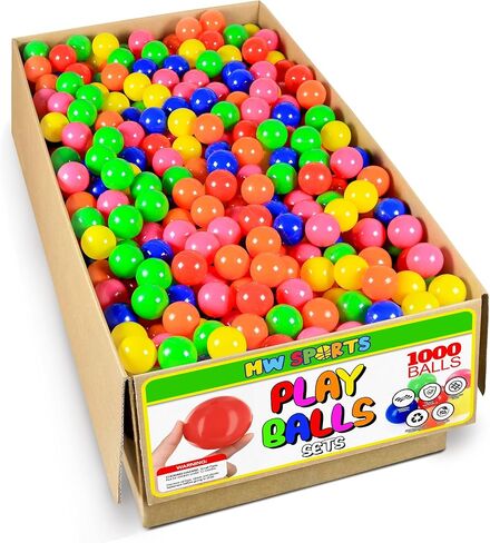 Play Balls for Ball Pit, Plastic Crush Proof, Phthalate & BPA Free, Assorted Colors (400 Balls) in Kuwait