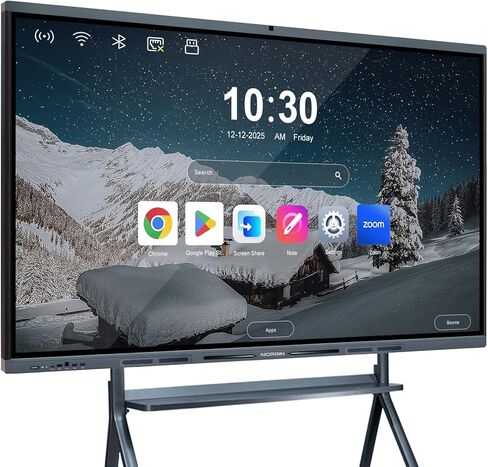 لوحة تفاعلية لمكتب المؤتمرات التقديمية للدراسة التقديمية- 65 '' 4K UHD مع كاميرا 48 ميجابكسل ، وميكروفون 8-Array ، اللوحة الرقمية التي تعمل باللمس (تضمين جبل الحائط) in Kuwait