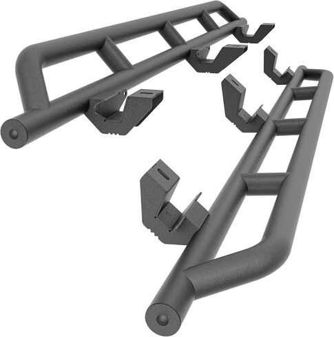 Running Boards Side Steps Compatible for 2010-2024 Toyota 4Runner Trail Edition, 2014-2024 Toyota 4-Runner SR5 / TRD Pro (Without Side Skirts), Bolt-on Side Steps Nerf Bar Powder Coated in Saudi Arabia