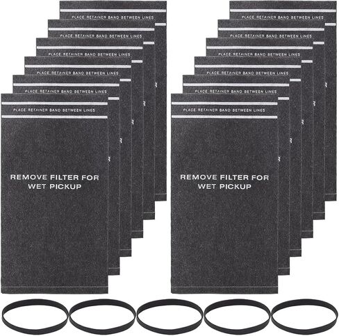Wet Dry Vacuum Filter Bags for Stinger 2.5 to 5 Gallon WS0255VA, WORKSHOP WS01025F, Craftsman 9-38737, MultiFit VF2000, Select 2-1/2 to 5-Gallon Shop Vac Vacuums (8 Filter bag + 3 Band) in Saudi Arabia
