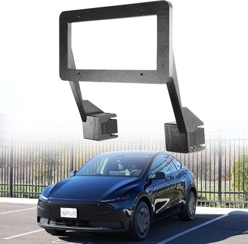 SnapPlate+ حامل لوحة الترخيص الأمامية - يناسب طراز Tesla Y (2026) Premium/Juniper Refresh مع كاميرا ممتصة للصدمات - تصميم غير معدني آمن على الشبكة، مضاد للسرقة، قابل للإزالة، قابل لضبط الارتفاع، صنع في الولايات المتحدة الأمريكية in Kuwait